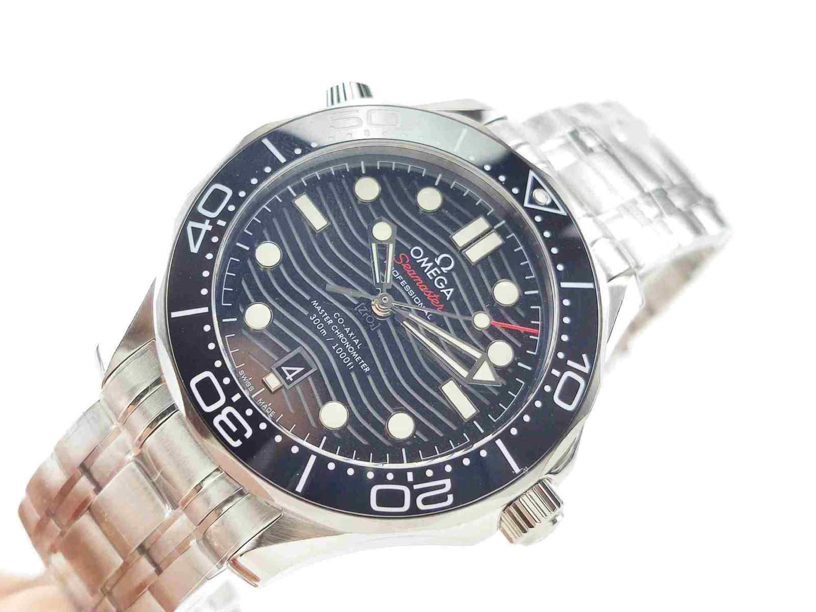 vs厂海马300波浪纹钢带_316精钢表带_42MM_8800自动机芯