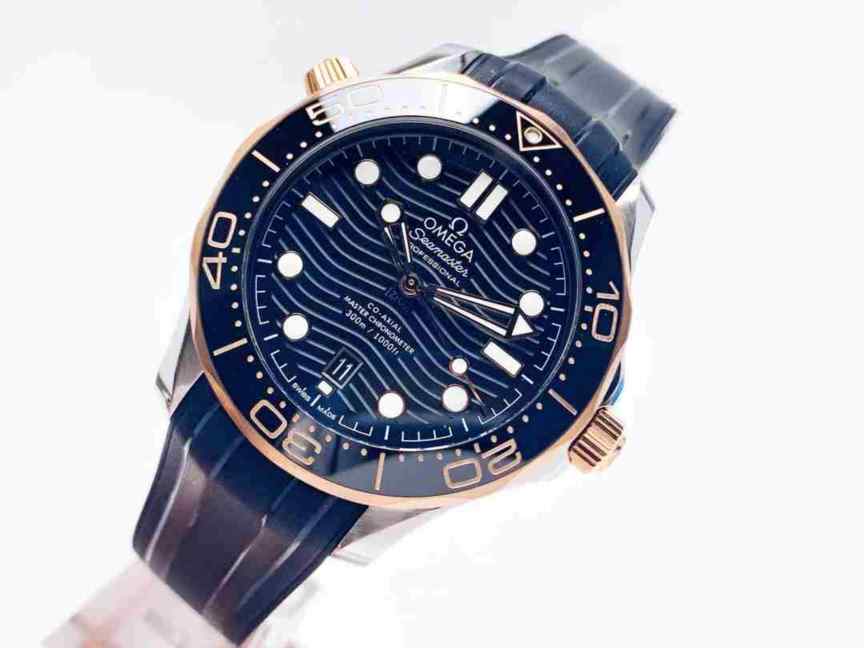 vs厂欧米茄海马300米玫瑰金-细节图1