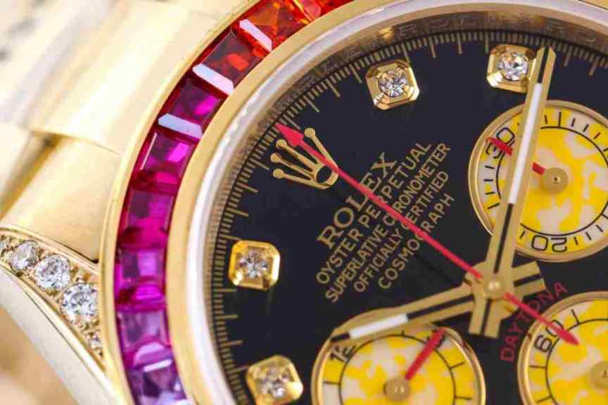 n厂劳力士彩虹迪通拿_4130机芯_904钢_彩色_彩钻