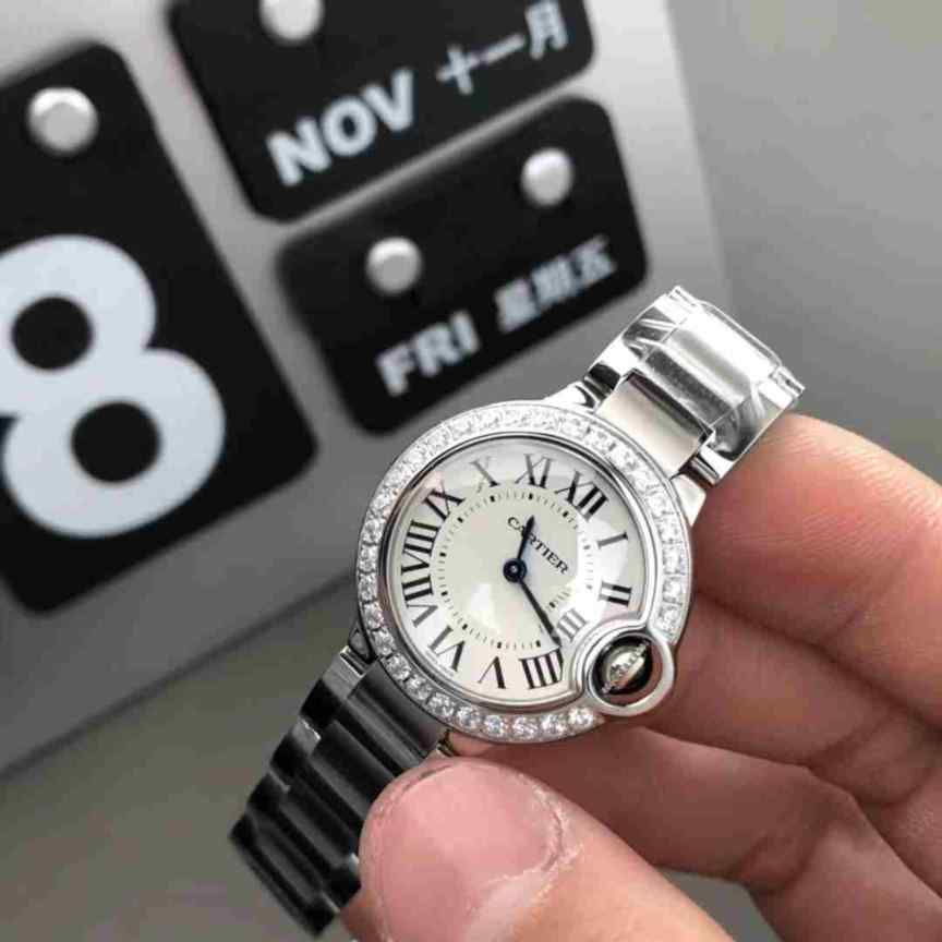 V6厂卡地亚蓝气球镶钻女表-细节图3