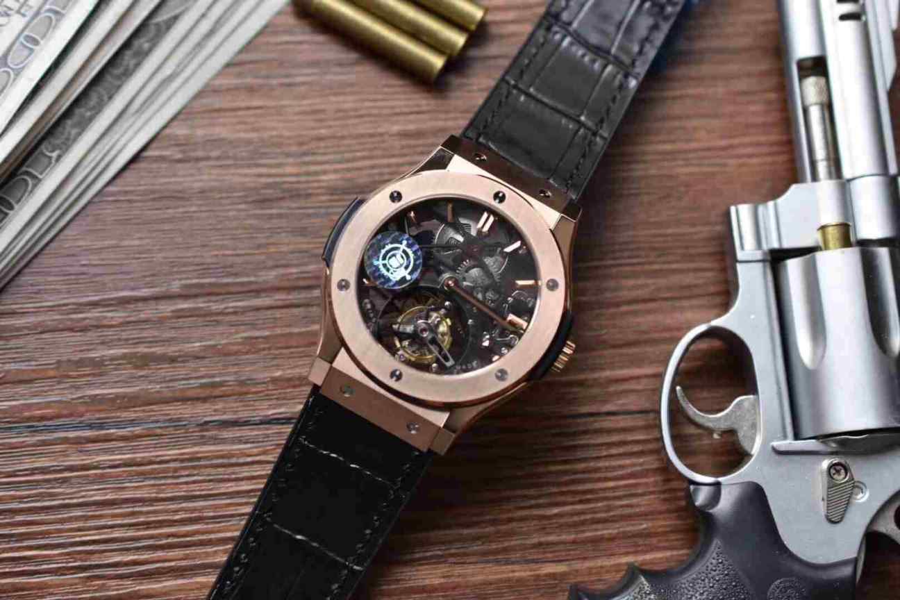 JB厂宇舶 经典融合陀飞轮系列_​外壳​直径45mm_手动上​链陀飞轮​机芯