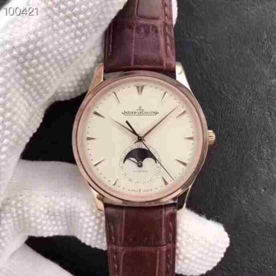 zf厂积家月相大师复刻玫瑰金_稳定性超强的2824-2改装全自动机芯_尺寸40mm