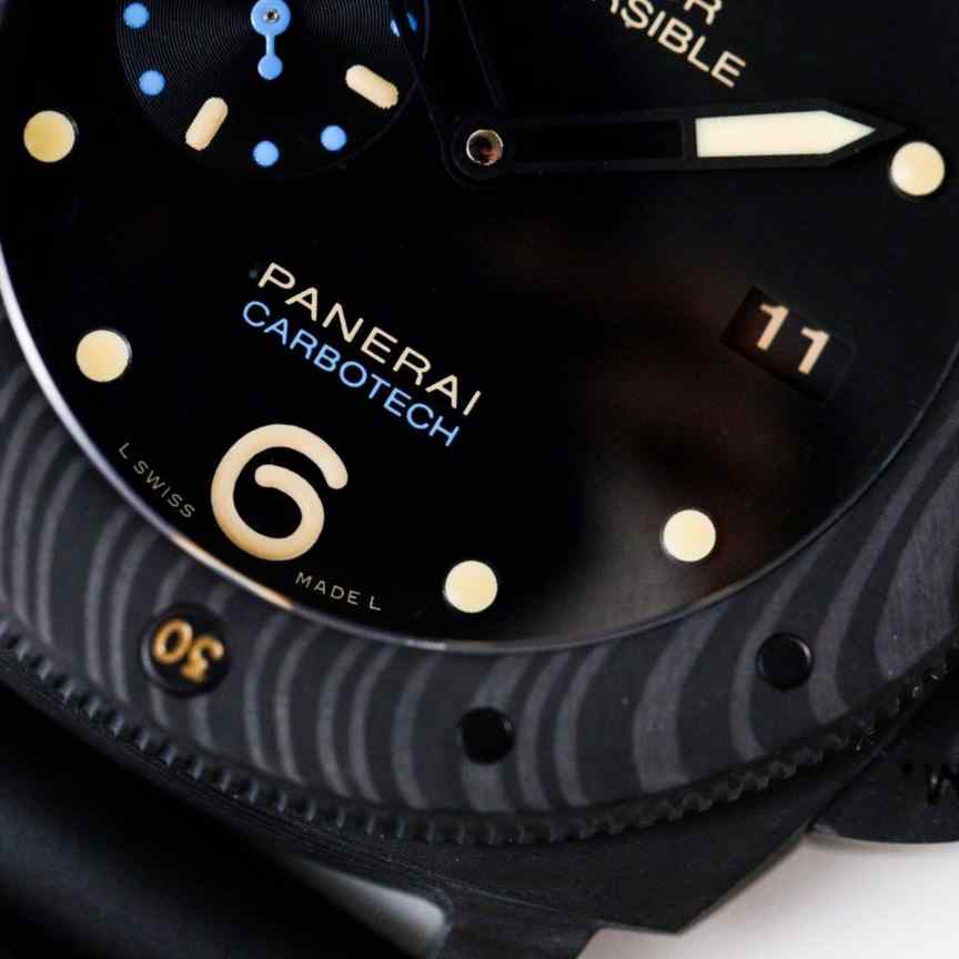 vs厂复刻沛纳海1616价钱_P9000自主研发升级版机芯_碳纤维