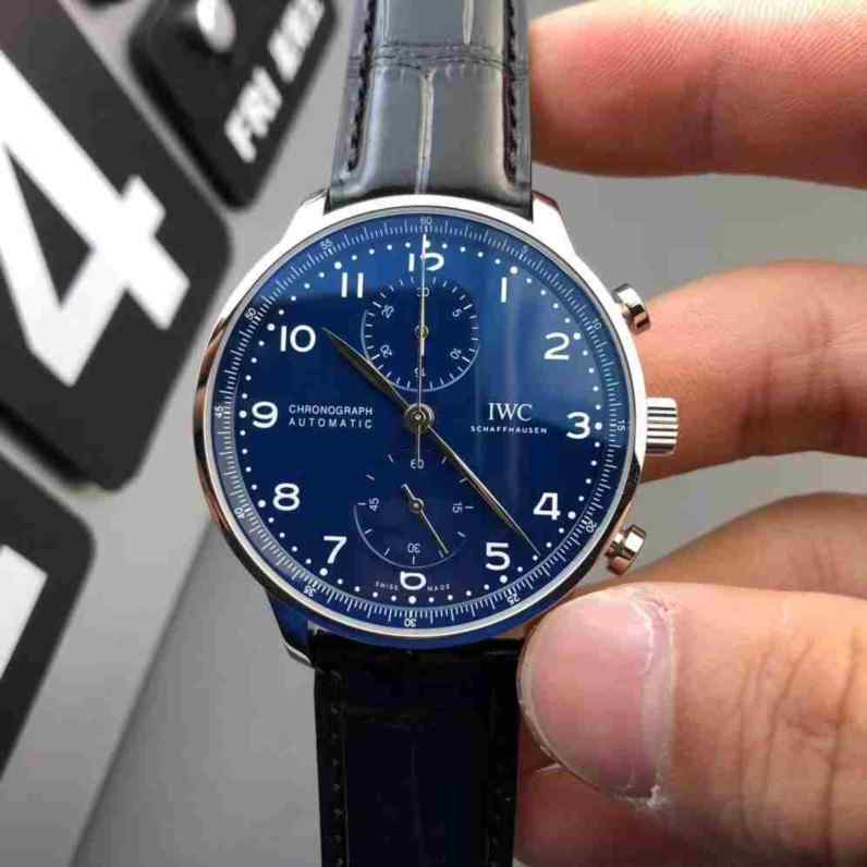 ZF厂万国葡计蓝盘_蓝针_40.9mm直径_12.3mm厚