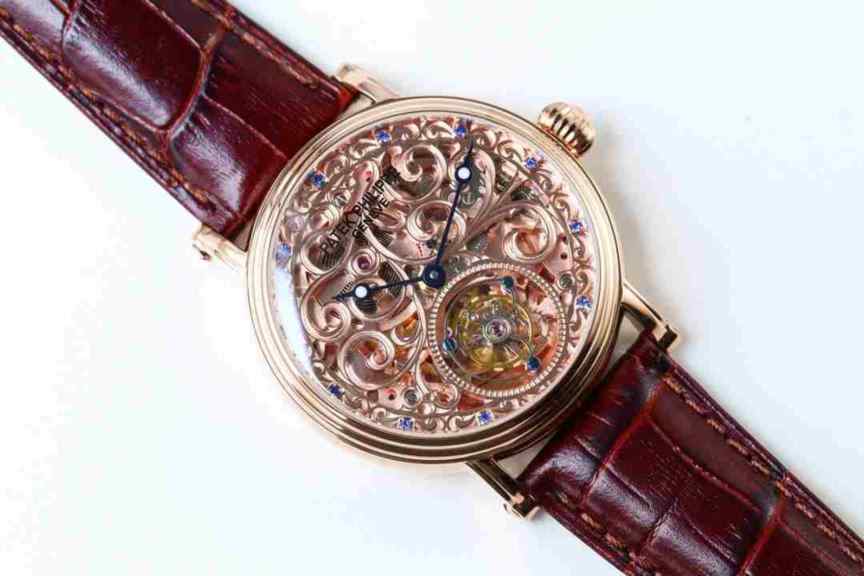 DM百达翡丽镂空复刻手表-细节图2