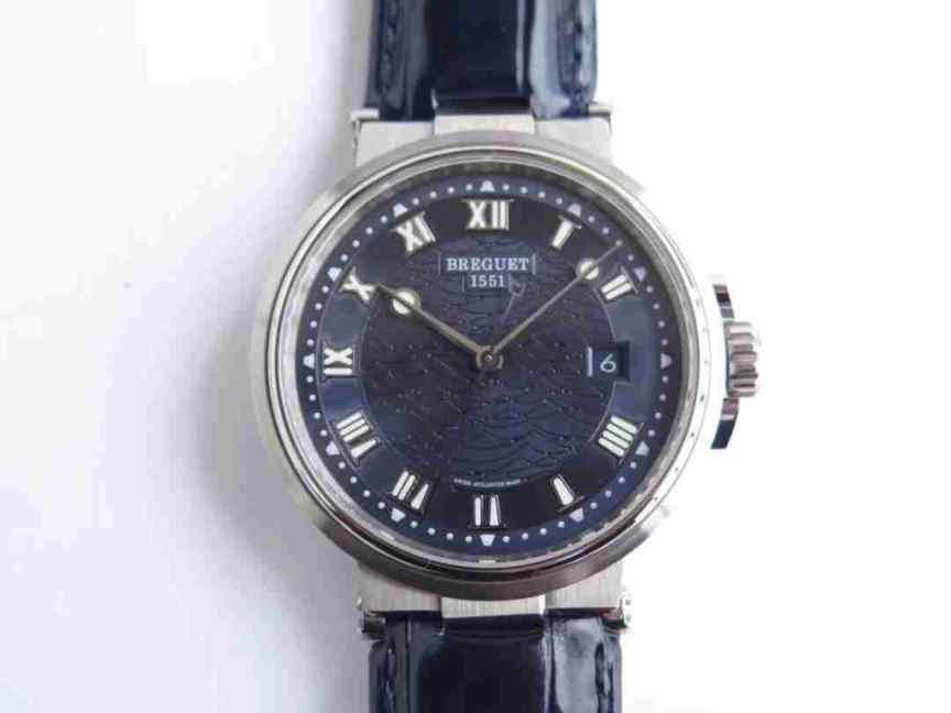 V9厂宝玑MARINE航海系列5517款腕表复刻_9015升级777A自动机械机芯