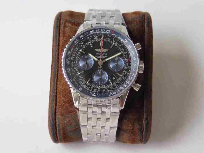 AI厂百年灵飞行员腕表价格多少钱_上海7750多功能计时码表机芯_尺寸43mmX15mm