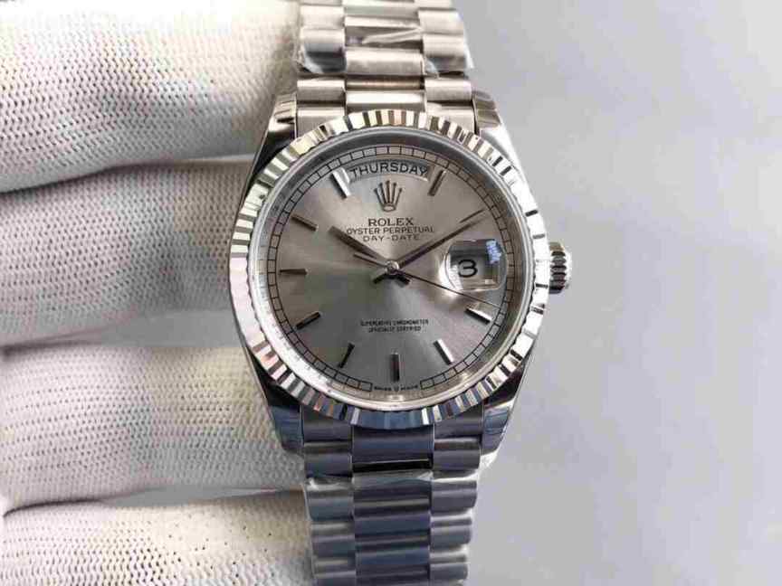 EW劳力士星期日志白盘-细节图1