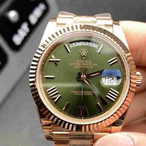 bp厂劳力士复刻日志贝母盘_贝母日志_绿色_绿面