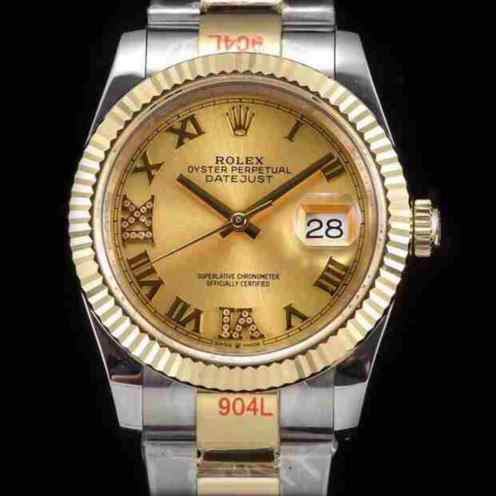 gm厂劳力士日志包金36mm_41mm_间金罗马日志