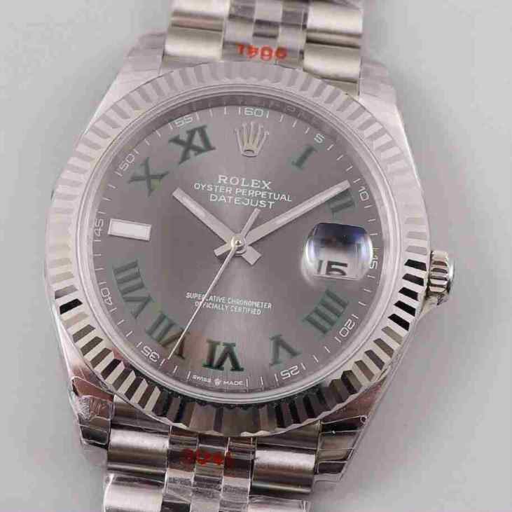 re厂劳力士日志41灰盘复刻_v2版_灰面日志型_3235机芯_904钢