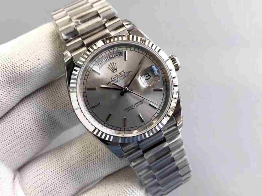 EW劳力士星期日志白盘-细节图2