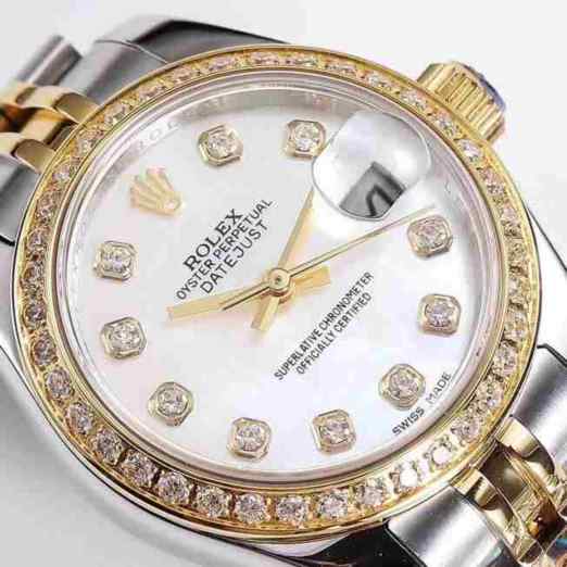 WF厂劳力士女装日志_女日志_紫盘_316L不锈钢_蓝水晶