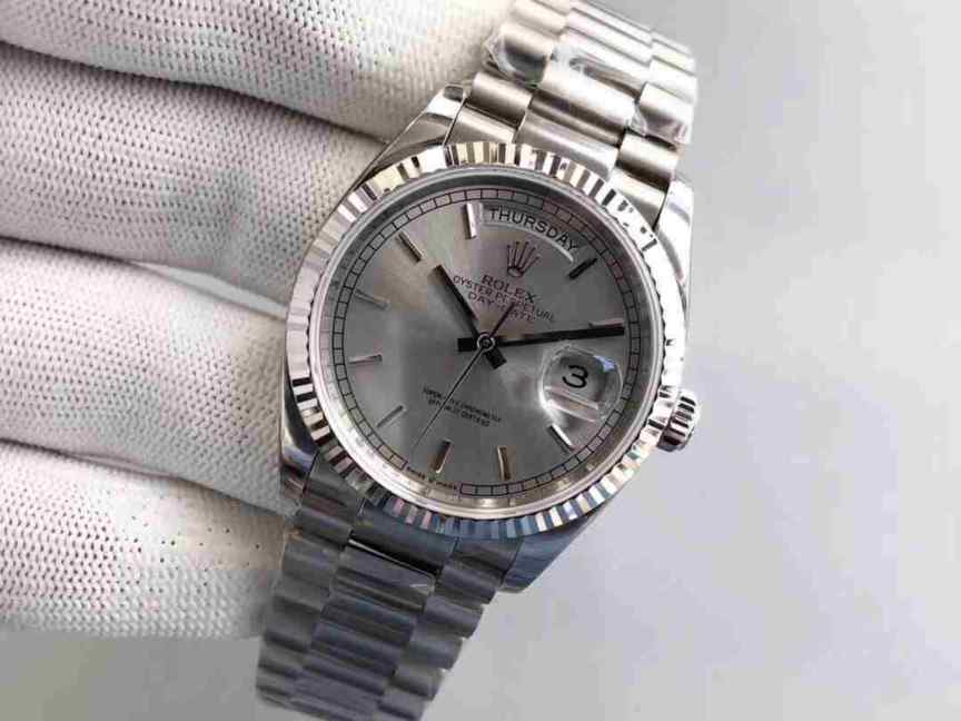 EW劳力士星期日志白盘-细节图3