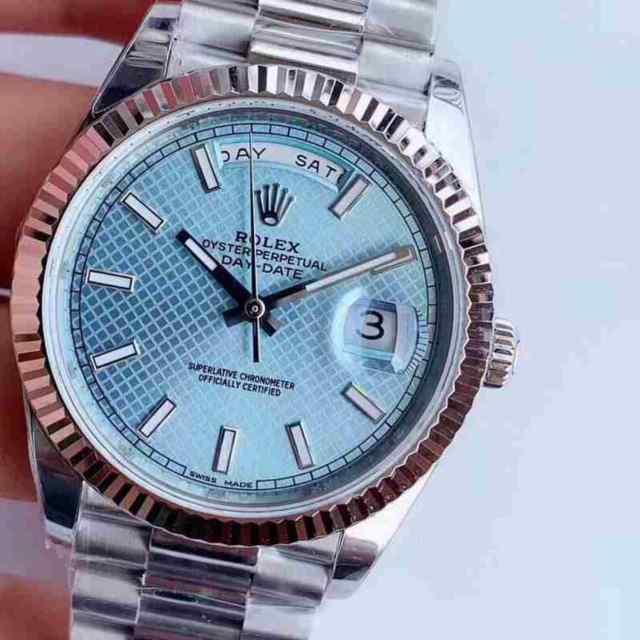 n厂劳力士日志冰蓝面-细节图3