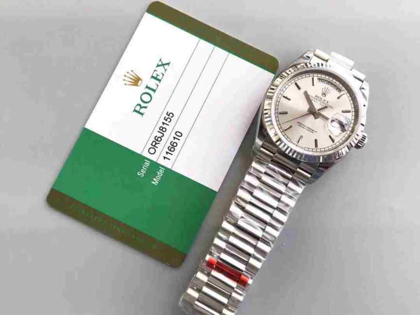 EW劳力士星期日志白盘-细节图4