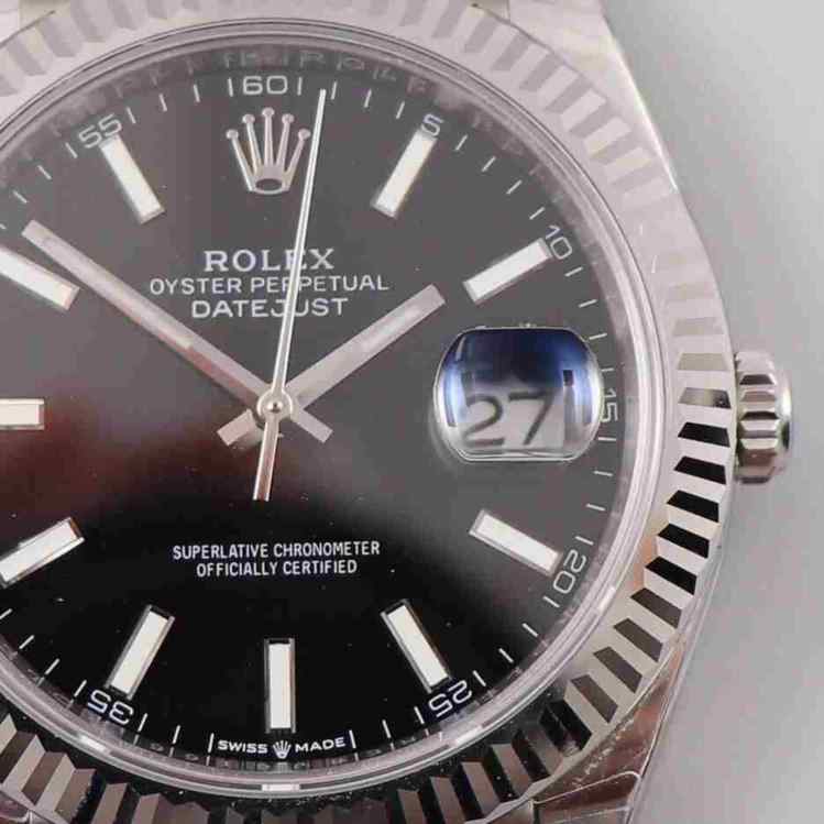 re厂劳力士日志黑盘-细节图4