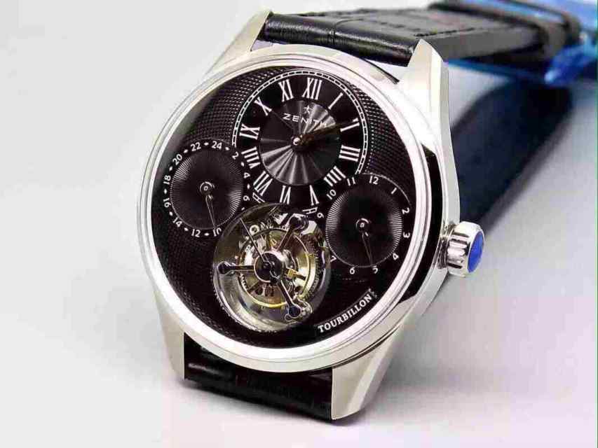 真力时TF厂手动上链真陀飞轮机械-细节图3