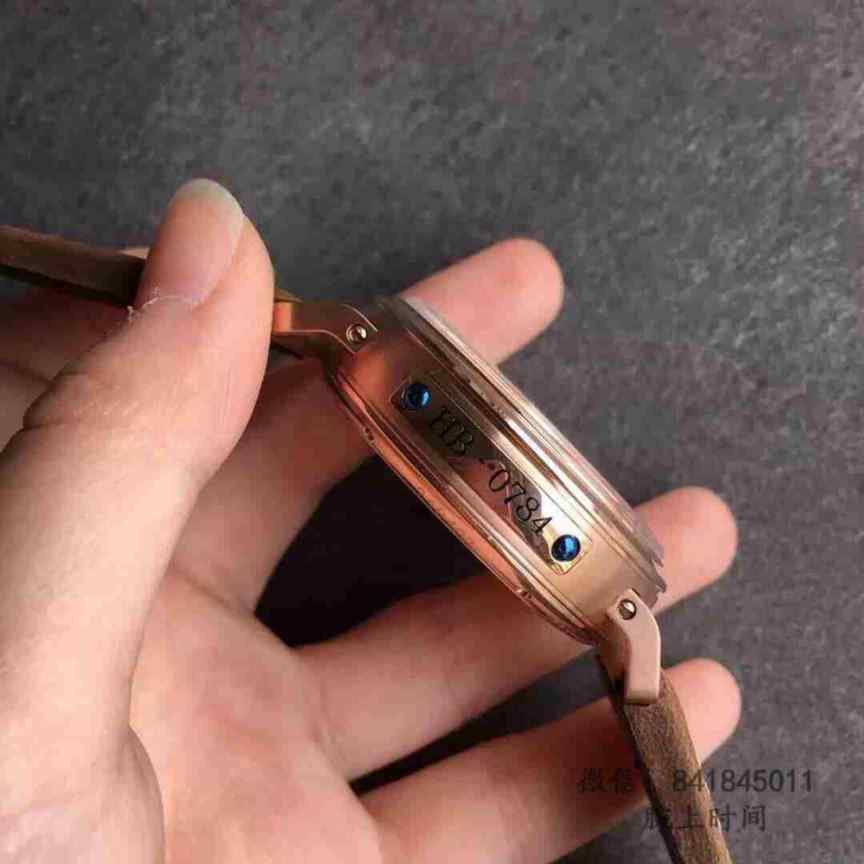 zf厂真力时大飞玫瑰金壳黑面-细节图4