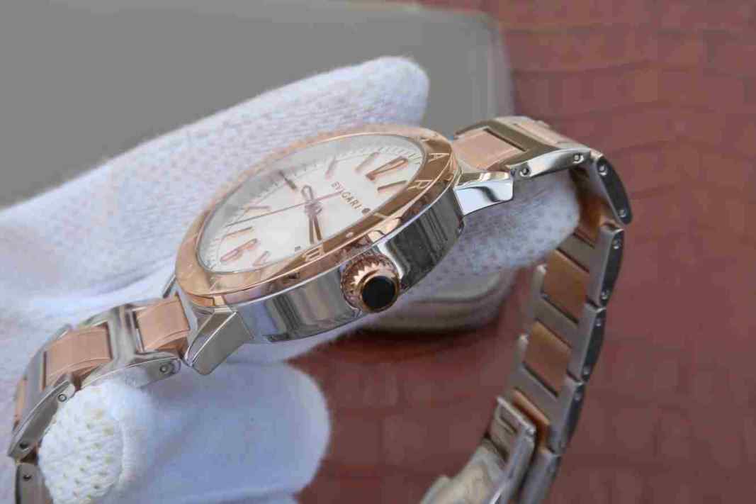 tw厂宝格丽玫瑰金白盘-细节图3