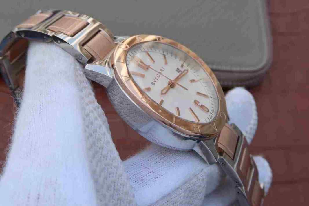 tw厂宝格丽玫瑰金白盘-细节图2