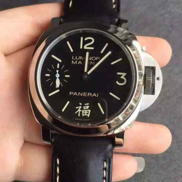 n厂沛纳海pam366福字款_41MM_316精钢_6497机芯_手动机械表_ 蓝宝石镜面