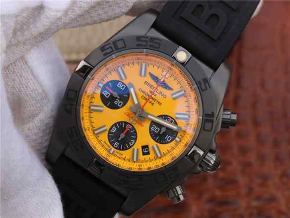 gf百年灵计时黑钢-细节图3