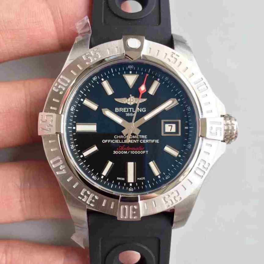 GF百年灵海狼二代复刻_深潜海狼2腕表_45毫米_灰盘