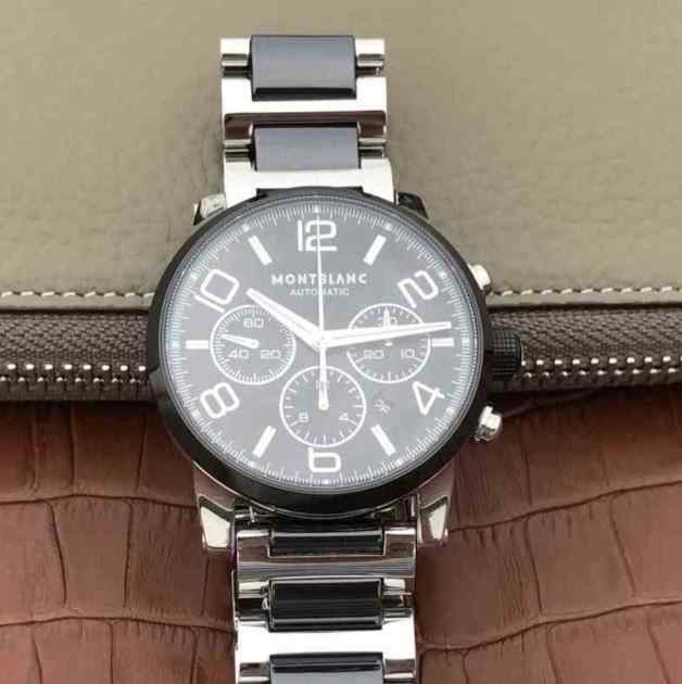 复刻表万宝龙时光行者_N厂万宝龙时光行者36065_42毫米男士腕表_精钢表壳_牛皮表带