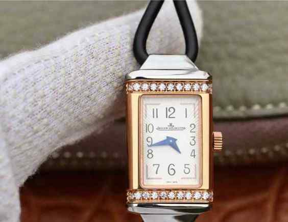 仿积家手表方女表_原装瑞士石英机芯_MG厂积家翻面女表_33.8mmx16.3mm