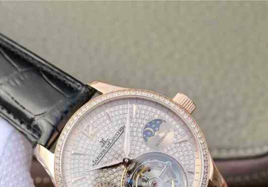 积家大师系列复杂功能真陀飞轮腕表_GMT厂积家_42毫米_手动真陀飞轮_满天星_折叠扣