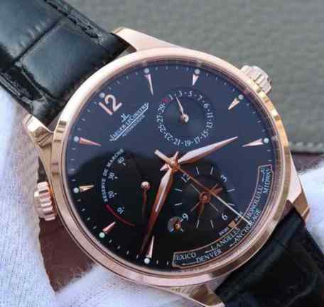 TW积家大师_玫瑰金版_黑盘_男士机械表