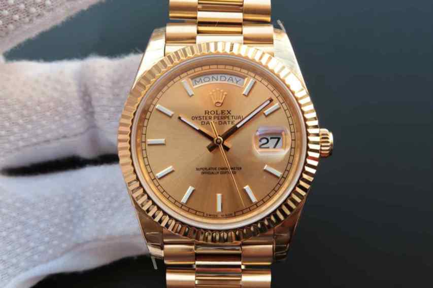 劳力士高仿星期日历型_ew厂劳力士星期日历228238_40毫米复刻表