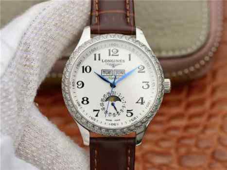 TW浪琴制表传统名匠系列L2.503.0.83.3_Cal.L600机芯_牛皮表带_42毫米机械男士腕表