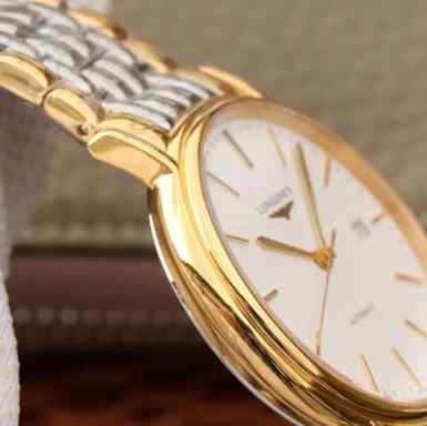 TW厂浪琴瑰丽系列L4.921.2.12.7机械黄金版男复刻表-细节图5