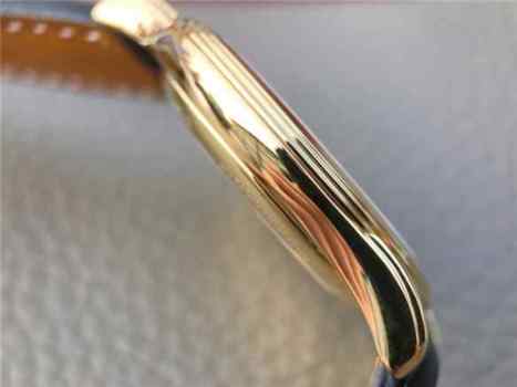 TW浪琴军旗系列L4.774.8金色男士机械皮带手表-细节图7