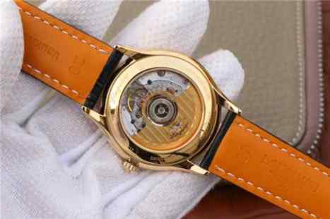 TW浪琴军旗系列L4.774.8金色男士机械皮带手表-细节图8