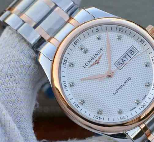 高仿浪琴双日历机械表-细节图2