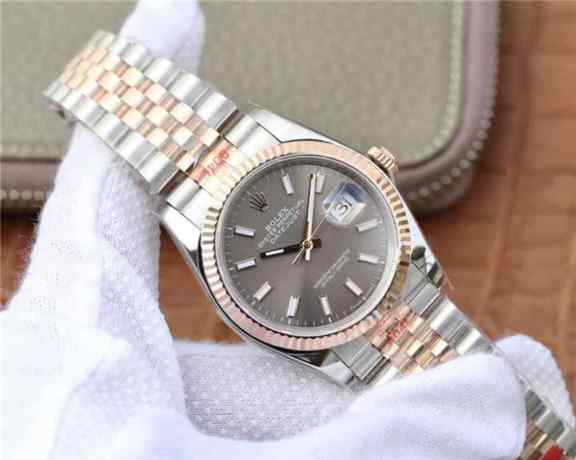 仿劳力士日志型_gm厂复刻表劳力士126231_新款日志14k包金_女士36mm玫瑰金