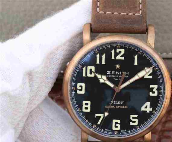 XF复刻真力时青铜男表_纯青铜表壳_2824瑞士机械机芯_45毫米_密底