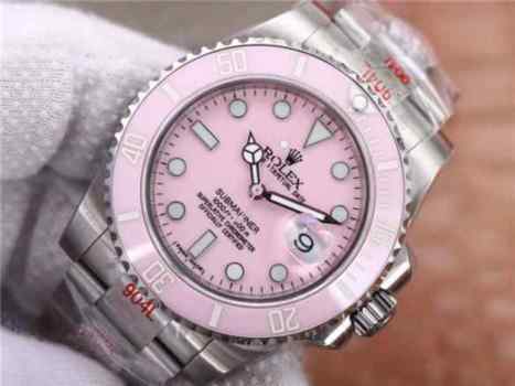 劳力士粉色水鬼复刻_GMF厂劳力士更​新V2版本粉鬼_女表