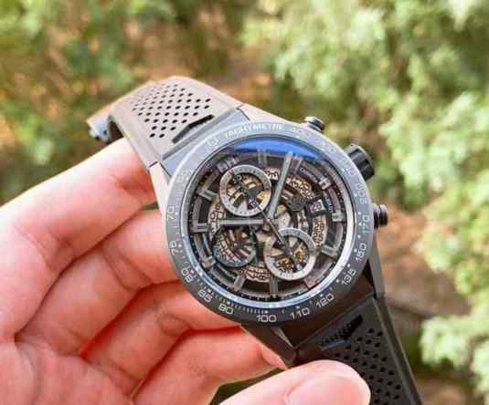 XF厂手表泰格豪雅陶瓷“黑骑士”_全新43mm尺寸_陶瓷技术_超高硬度_复刻男士手表