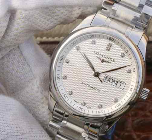 仿浪琴双日历手表价格-细节图3