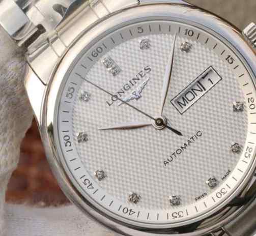 仿浪琴双日历手表价格-细节图4