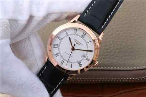 TW浪琴军旗系列L4.774.8.21.2玫瑰金男士机械手表-细节图3