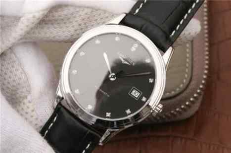 TW浪琴军旗系列L4.774.4.57.2男士机械皮带手表-细节图3