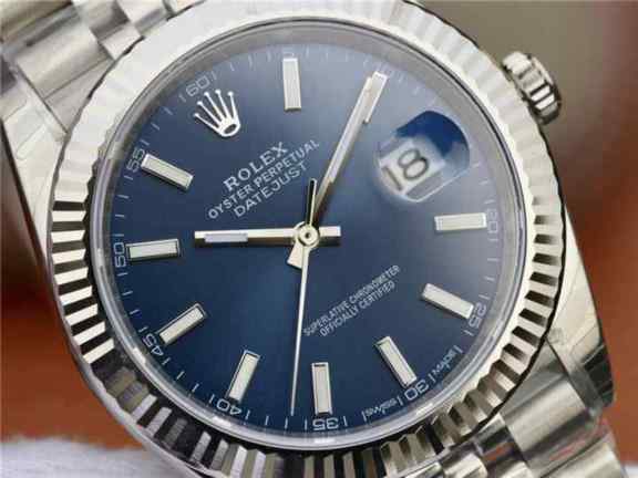 仿劳力士日志型蓝盘手表图-细节图3