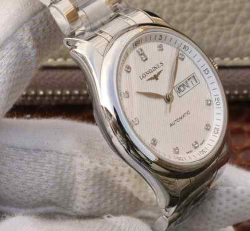 仿浪琴双日历手表价格-细节图5