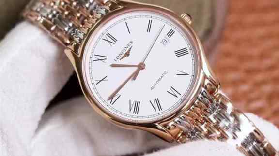 高仿浪琴律雅机械表-细节图3