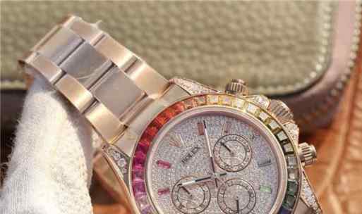 OW厂高仿rolex彩虹迪通拿男表-细节图1